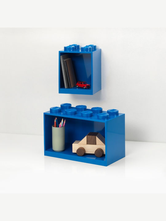 Kids Shelf Wall Mount Blue 21.1x21.1x31.8cm
