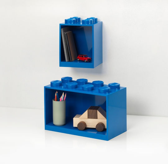 Kids Shelf Wall Mount Blue 21.1x21.1x31.8cm