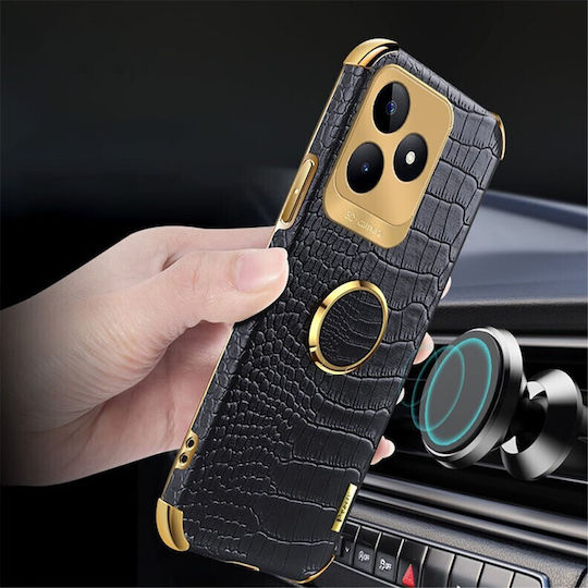Crocodile Back Cover Σιλικόνης Κίτρινο (Realme C51)