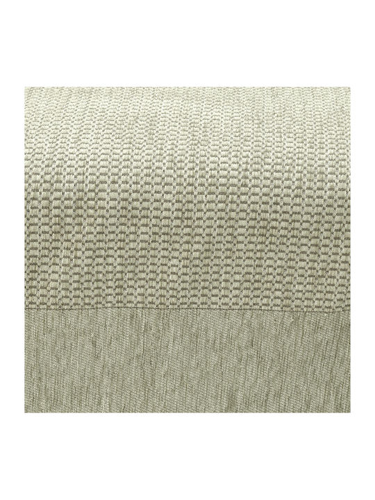 Lino Home Armchair Throw Tapis 180x180cm Beige