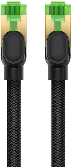 Baseus Директно Свързване На Мед Кат.8 (40Gbps) Мрежов Кабел Ethernet 2м Черен