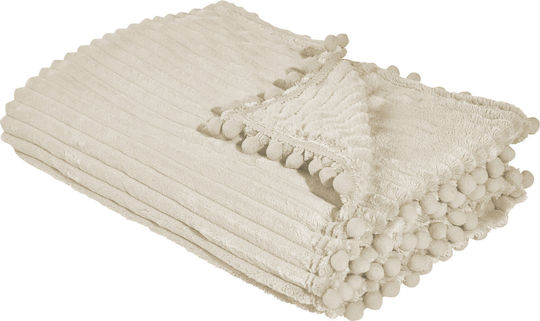 Das Home 1353 Pătură Fleece Superdublă 220x240 cm Ivoire