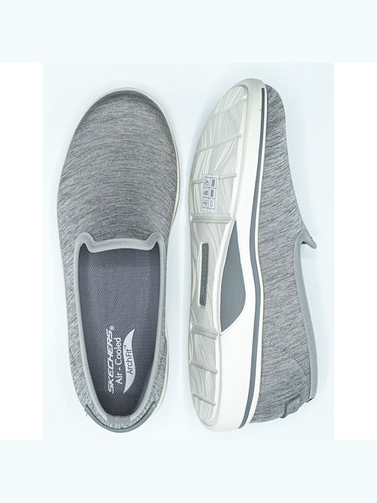 Skechers Canvas Slip-on-uri pentru femei Gray