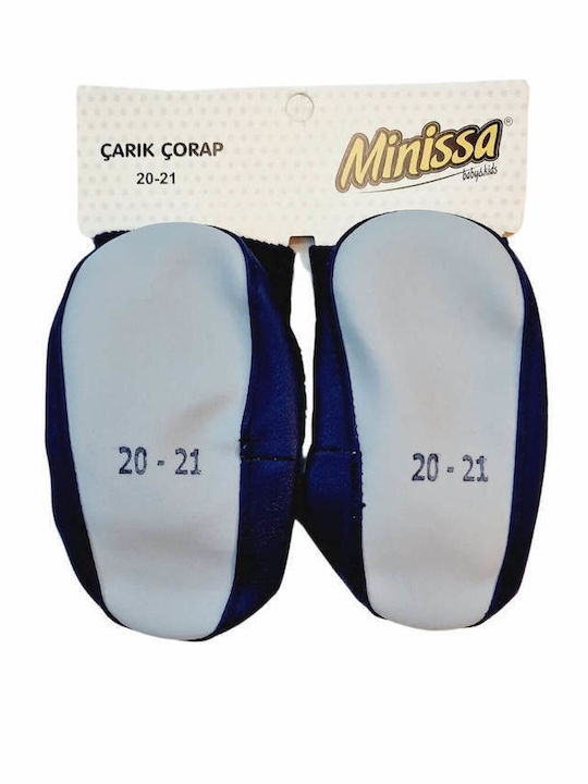 Minissa Kinder Haussocken Blau