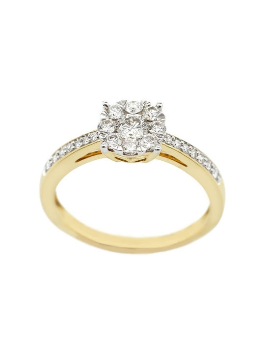 Senzio Belibasakis Single Stone from Gold 18K with Diamond