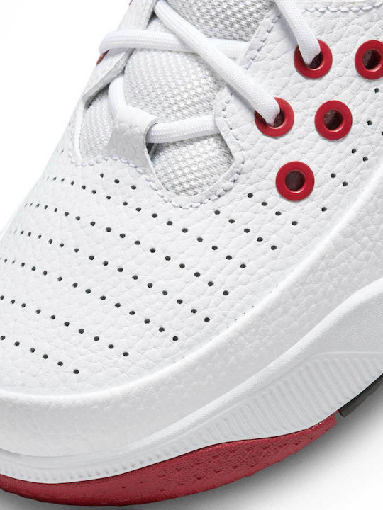 Max Aura 5 Kids Sports Shoes Basketball with Laces White