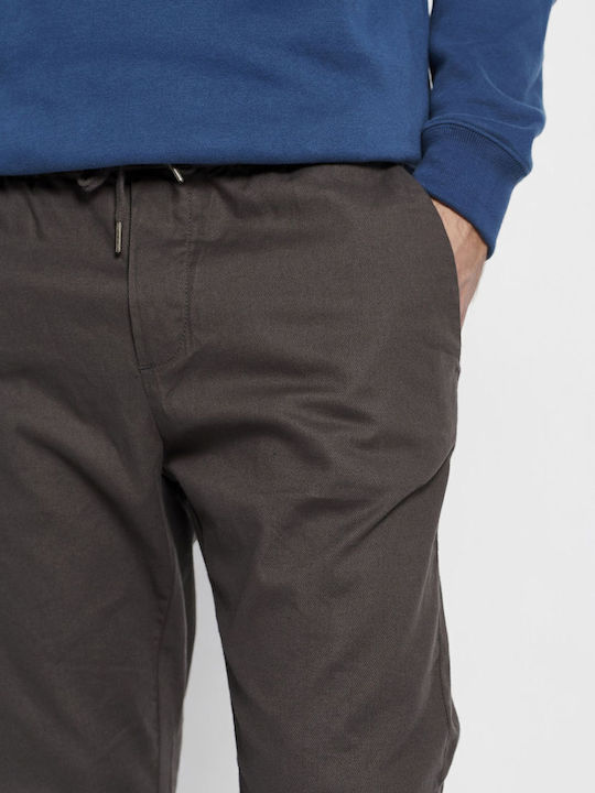 Trousers Chino Elastic in Relaxed Fit Gray