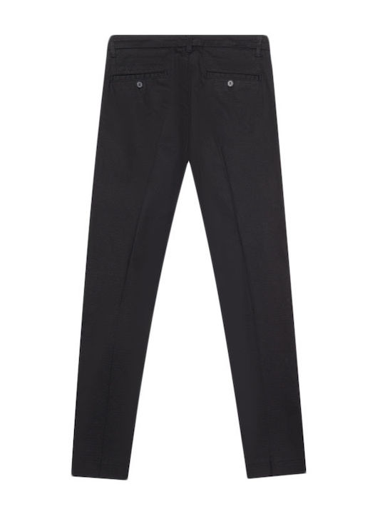 Bryan Trousers Chino Elastic in Skinny Fit Black