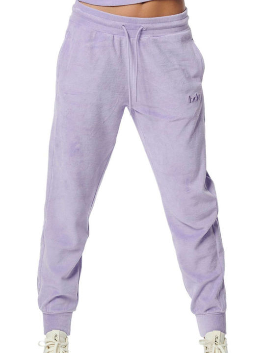 Jogginghose Jogger Samt Lavender