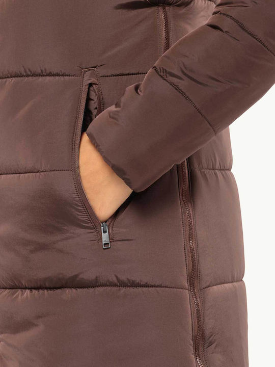 Kurz Damen Puffer Jacke für Winter Rosa