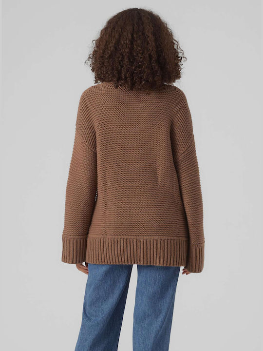Vero Moda Women's Long Sleeve Sweater Brown