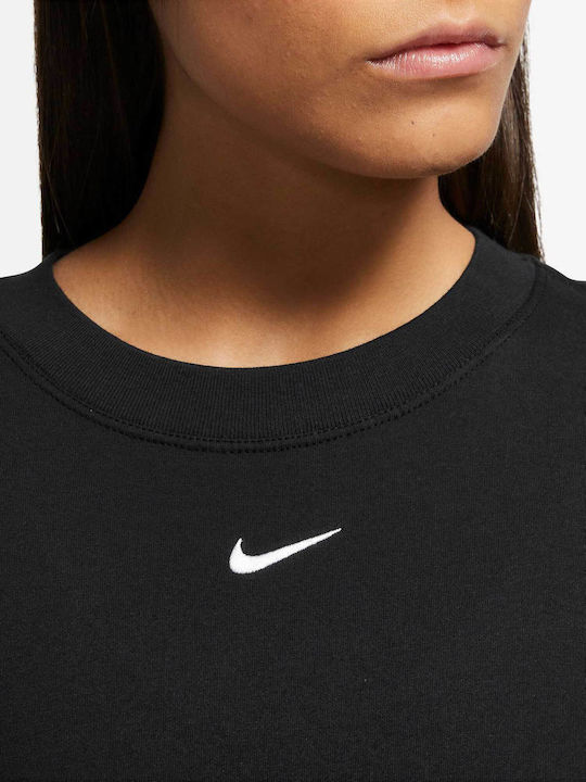 Sportswear Essential Γυναικείο Αθλητικό T-shirt Μαύρο