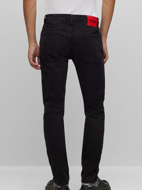 Hugo Boss Pantaloni de blugi pentru bărbați Elastic într-o potrivire slim Black