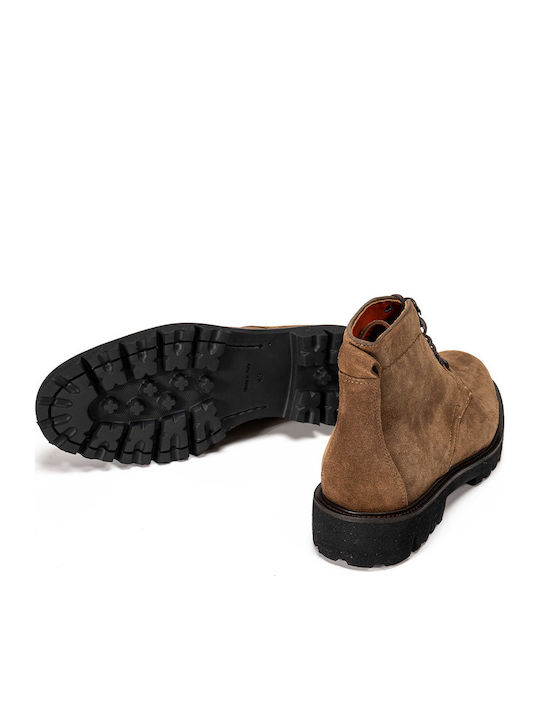 Suede Tabac maro Ghete barbati