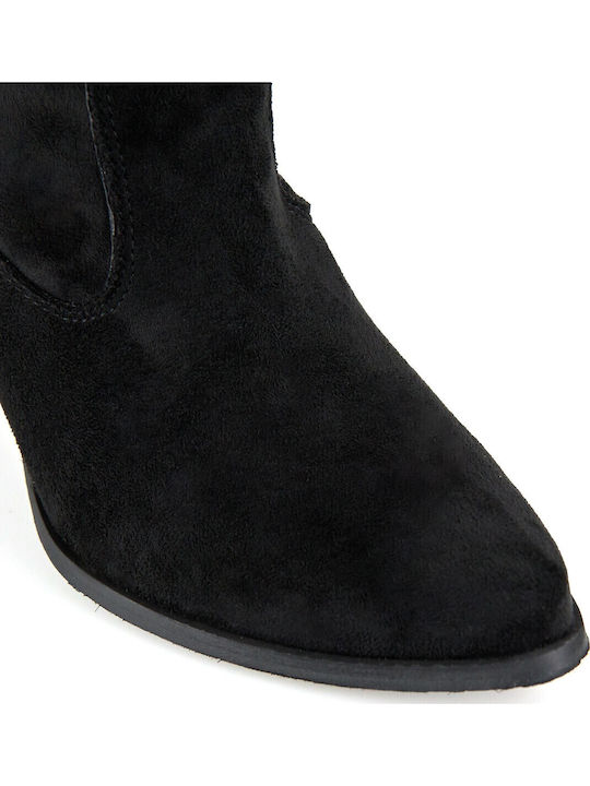 Suede Γυναικείες Μπότες Μαύρες