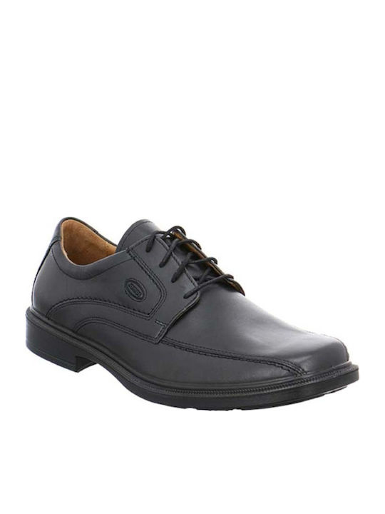 Leder Herren Freizeitschuhe Anatomisch Schwarz