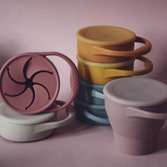 The Cotton Cloud Baby Food Bowl made of Silicone Pink
