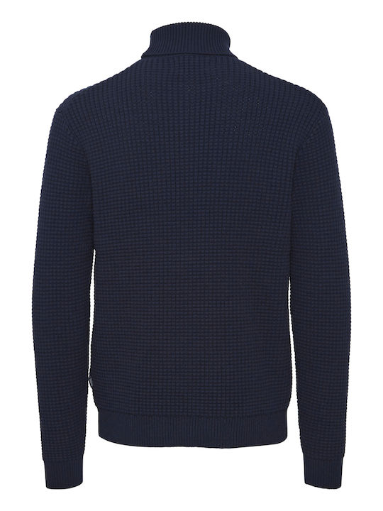 Casual Friday Men's Long Sleeve Sweater Turtleneck Navy Blue