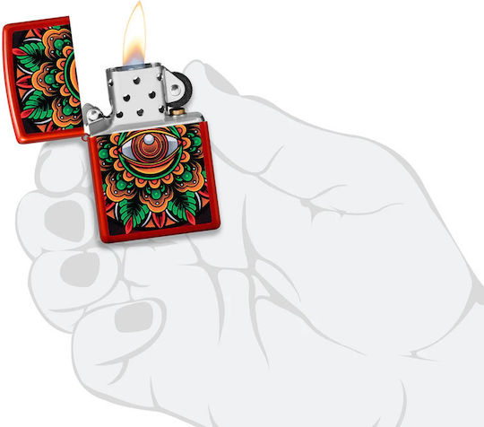 Zippo Counter Culture Eye Αντιανεμικός Αναπτήρας Φλόγας Πολύχρωμος