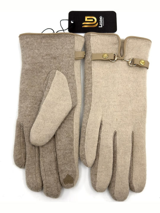 Women's Woolen Touch Gloves Beige