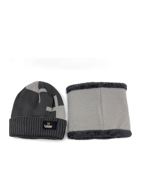 Knitted Beanie Cap Gray