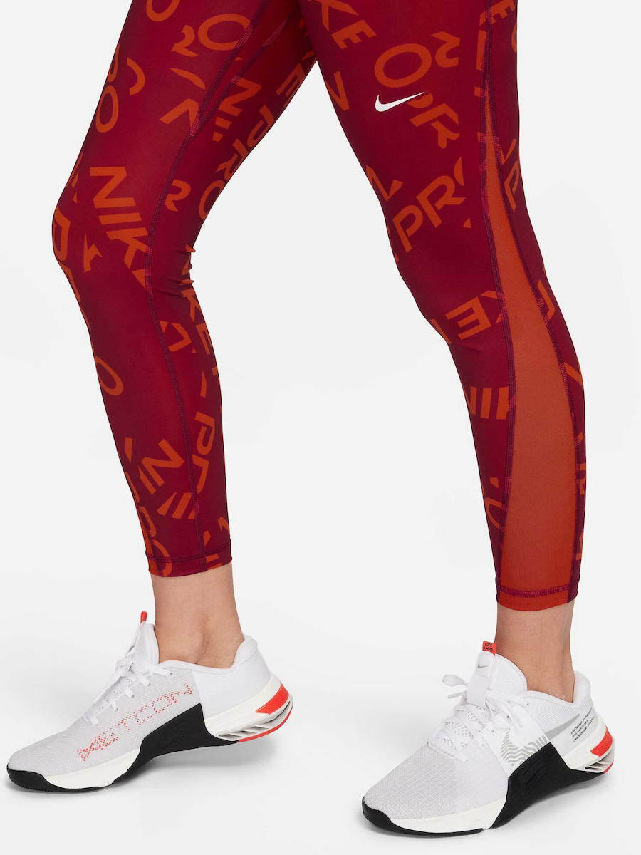 red nike leggins