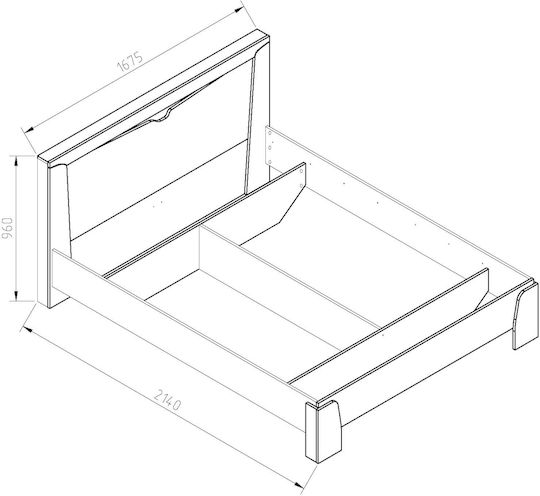 Haven Κρεβάτι Υπέρδιπλο για Στρώμα 160x200cm Monolith Haven Κρεβάτι Υπέρδιπλο για Στρώμα 160x200cm Monolith
