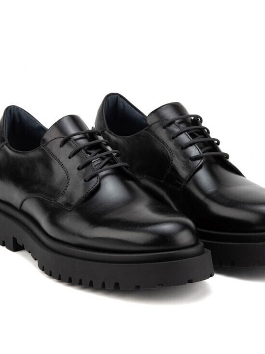 Leder Herren Freizeitschuhe Schwarz