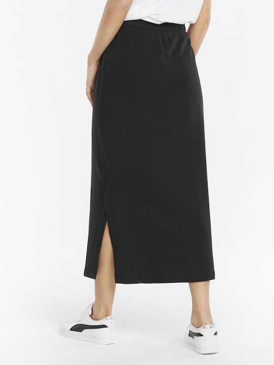 Puma High Waist Midi Skirt in Black color