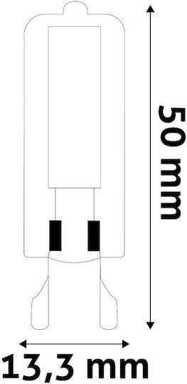Avide ABG9WW-2WN-COB Bec LED 2W pentru Soclu G9 Alb cald 200lm