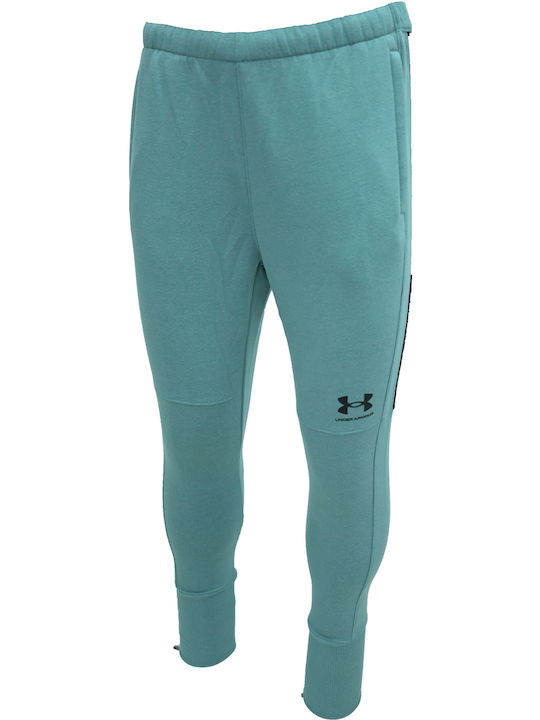 Under Armour Men's Sweatpants with Rubber Green