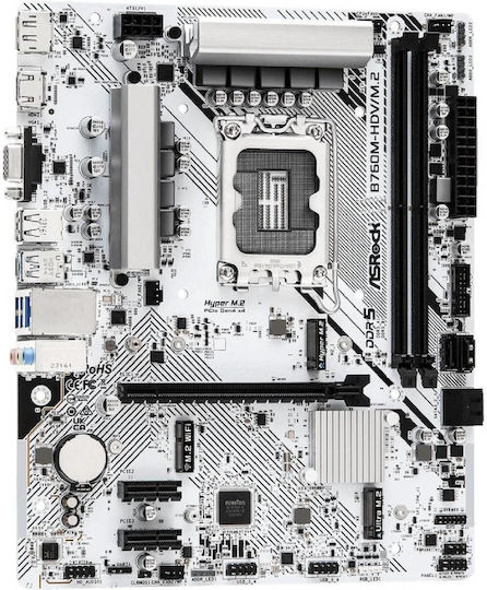 ASRock B760M-HDV/M.2 Motherboard Micro ATX με Intel 1700 Socket 90-MXBMJ0-A0UAYZ