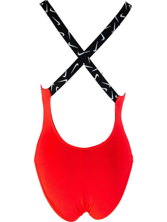 Essential High Waist One-Piece Swimsuit Pink