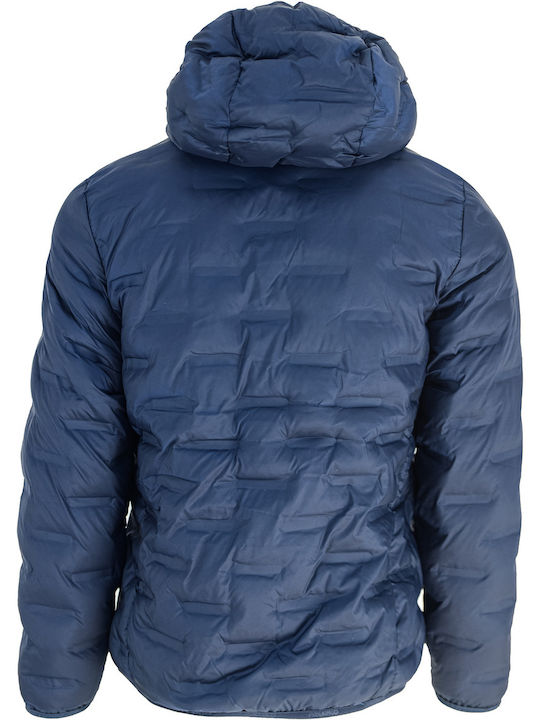 Fundango Men's Winter Jacket Waterproof and Windproof Blue