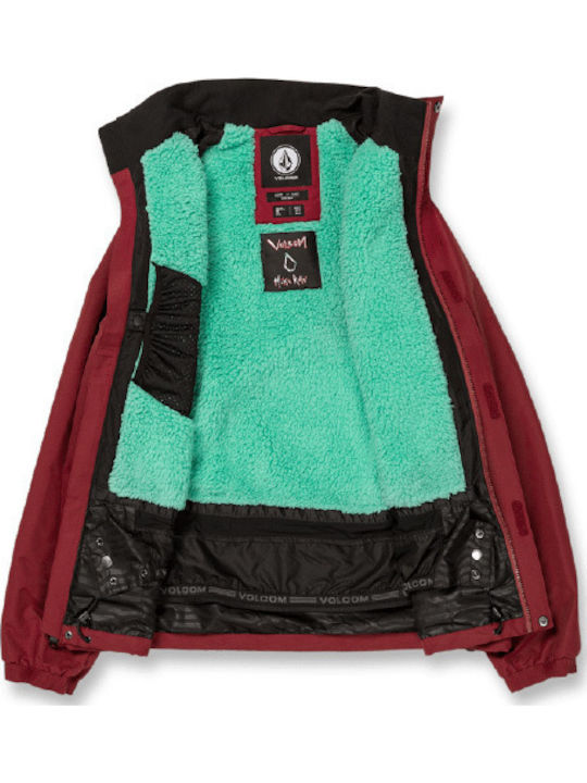 Volcom Ravraah G0652412-MAR Ανδρικό Μπουφάν για Σκι & Snowboard Κόκκινο