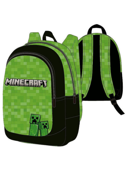 Minecraft School Bag Backpack Elementary, Elementary in Green color