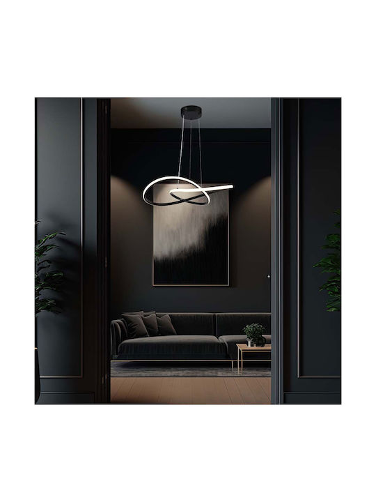 V-TAC Designer Κρεμαστό Φωτιστικό Λευκό LED με Θερμό Λευκό Φως 50εκ.