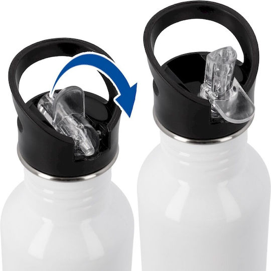 Koupakoupa Kids Water Bottle Disney Cars Stainless Steel with Straw 600ml
