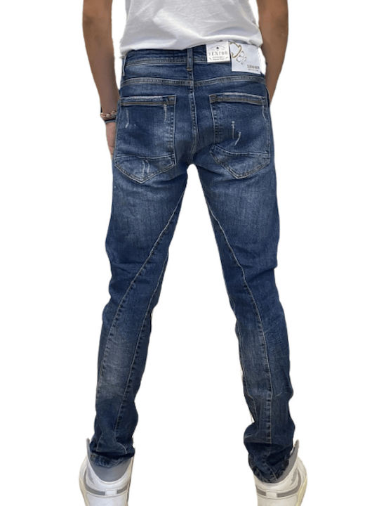 Senior Men's Jeans Pants in Slim Fit Blue