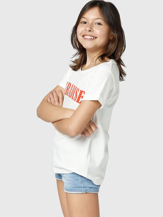 Kinderoberteile T-Shirts Weiß Oulinas