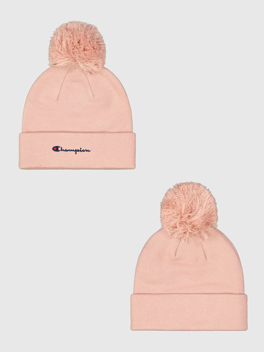 Beanie Unisex Σκούφος Πλεκτός σε Ροζ χρώμα