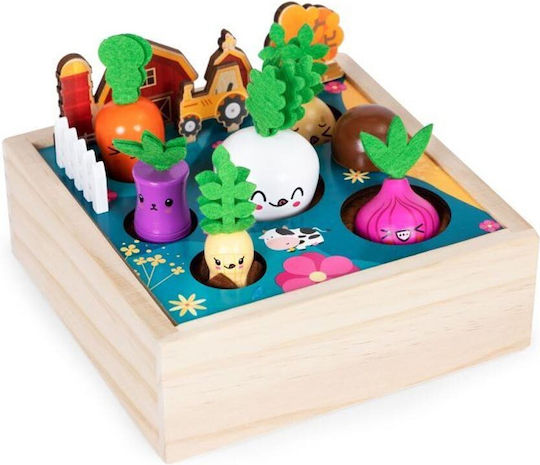 Ecotoys Λαχανόκηπος Τελάρο Με 7 Λαχανικά από Ξύλο για 3+ Ετών