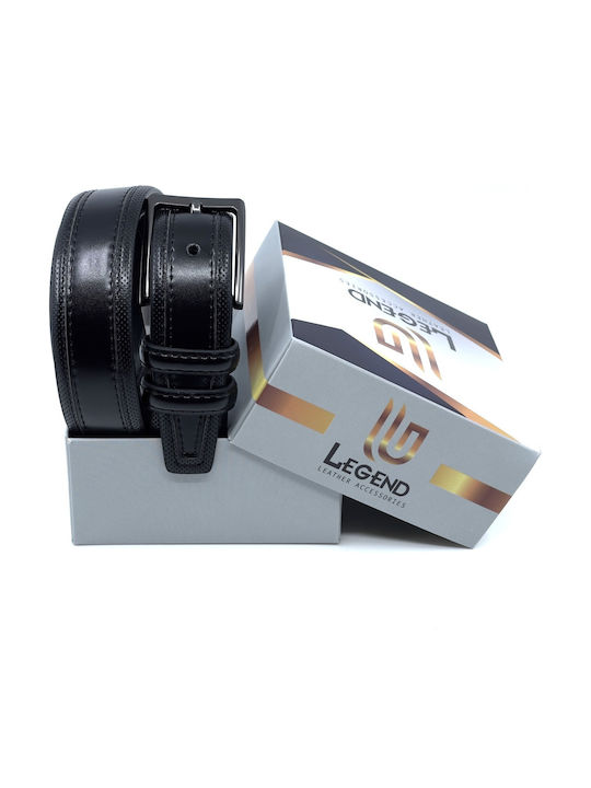 Herren Gürtel Leder Schwarz