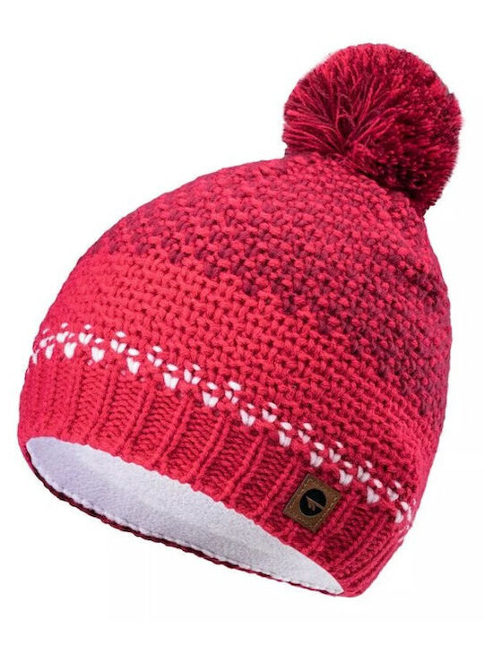 Kids Beanie Knitted Pink