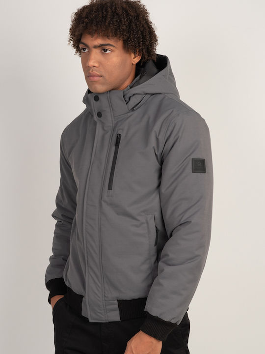 Rebase Herren Winter Jacke Lässig Gray