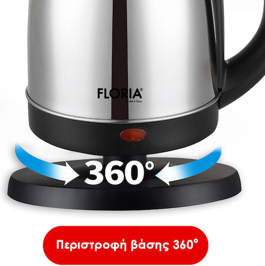 Zilan Kettle 1.8lt 2000W Silver