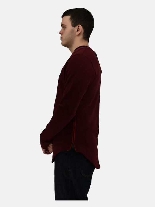 COVER DENIM SWEATSHIRT ROCK Z309. - bordeaux