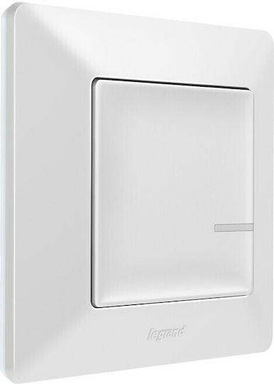 Legrand Valena Life Wall-Mounted Electrical Wall Switch Wi-Fi One-Way with White Frame