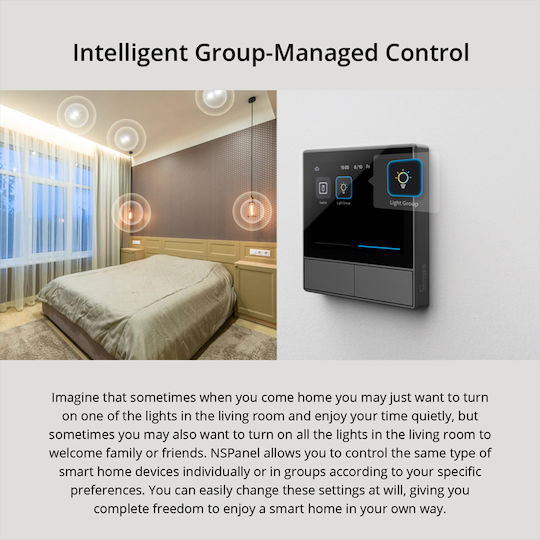 Sonoff Nspanel Recessed Wall Switch with Touch Screen Wi-Fi White