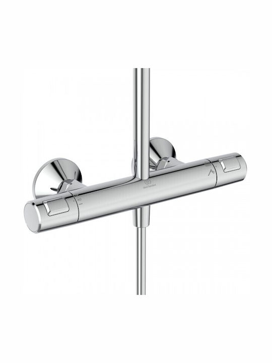 Ideal Standard Ceratherm T25 Στήλη Ντουζ με Μπαταρία Ροζ
